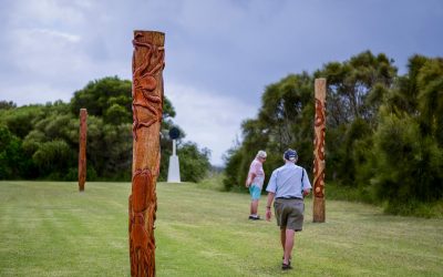 Aboriginal Carved Poles Callala and Crookhaven Heads